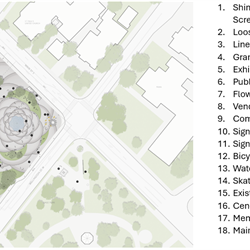 Site Plan view of Ken Whillans Square